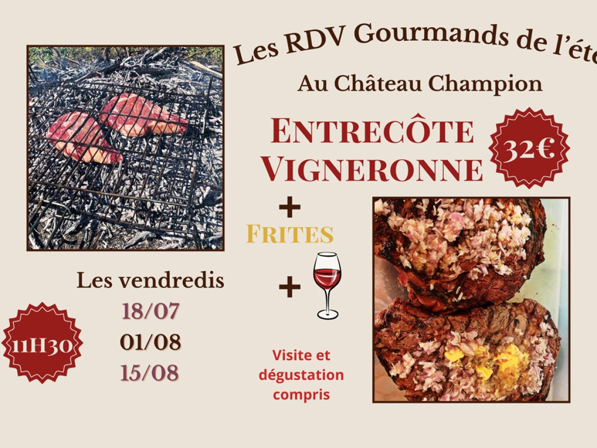 RDV gourmand de l'été / L'Entrecôte - Vignerons Indépendants