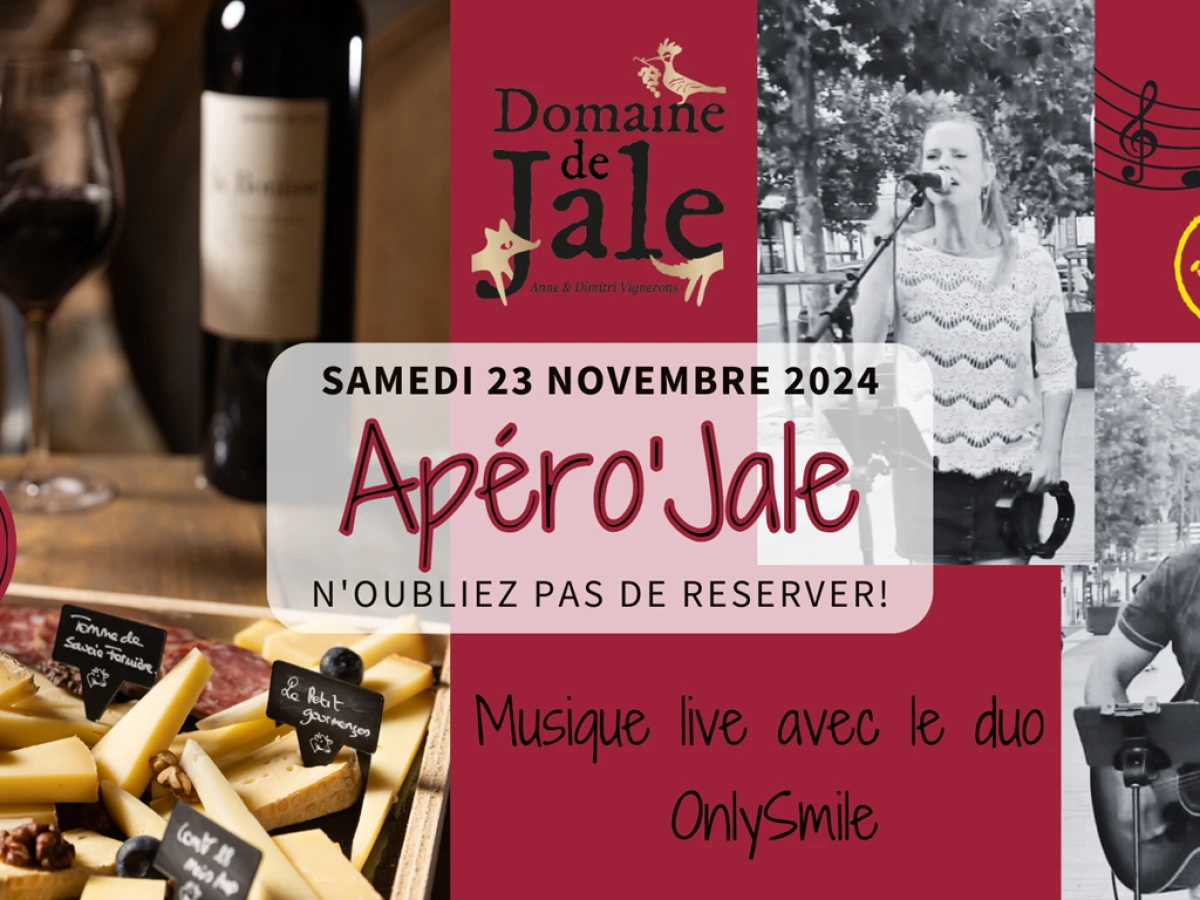 Soirée Apéro'Jale Vin & Fromages  23 Novembre 2024 - Vignerons Indépendants